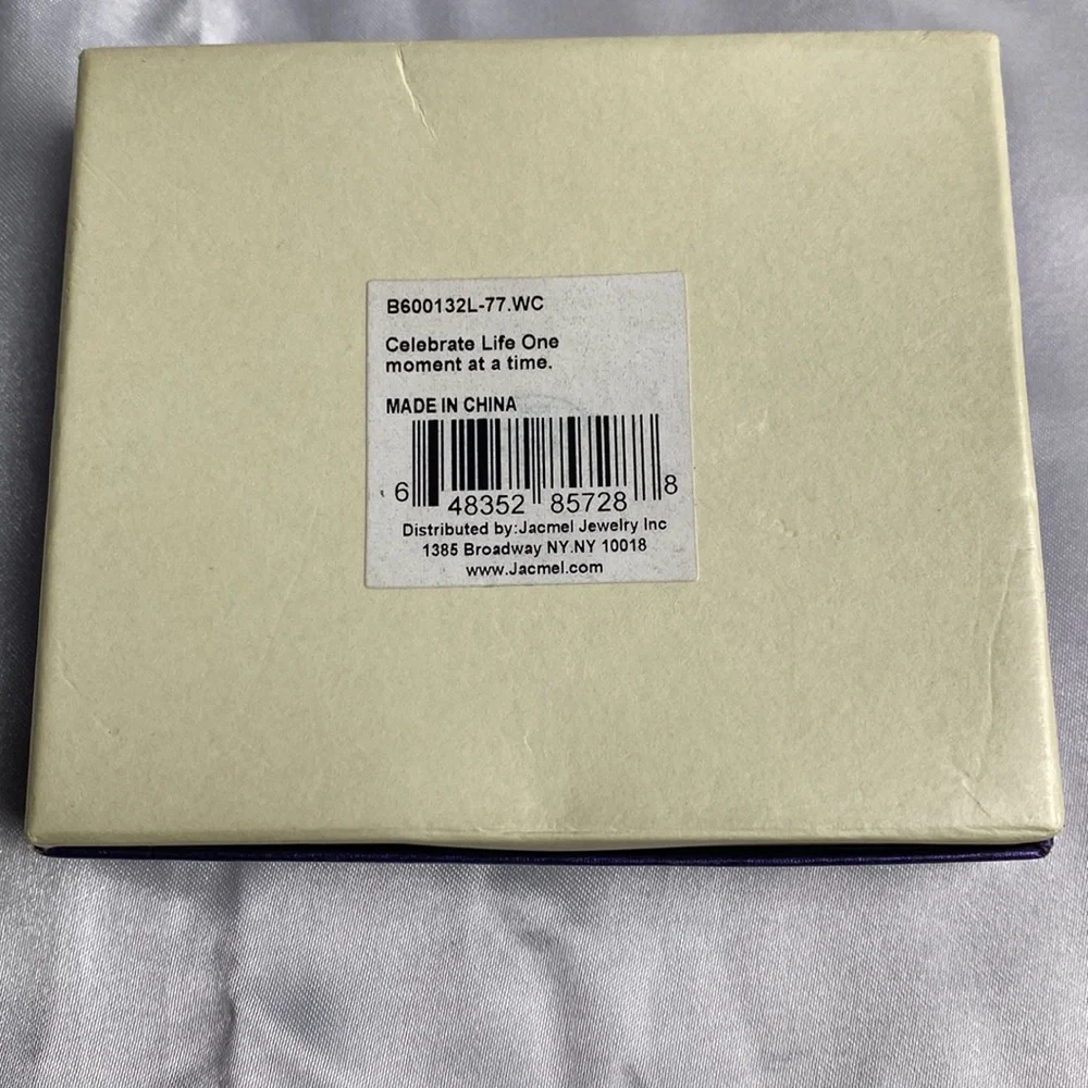 Hallmark Connection Stainless Steel Silver Bracelet Keepsake Celebrate Life - Picture 8 of 9